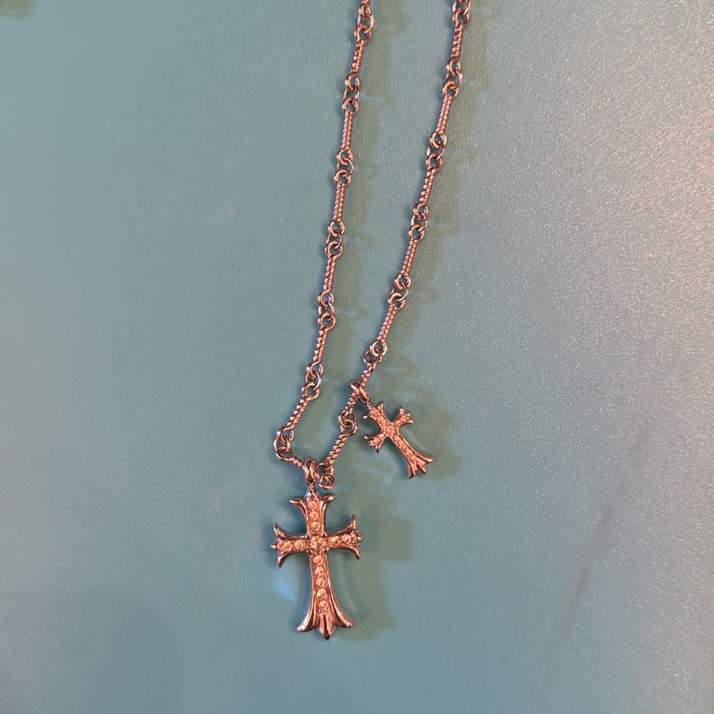 Silver Cross Necklace - Picture 4 of 5